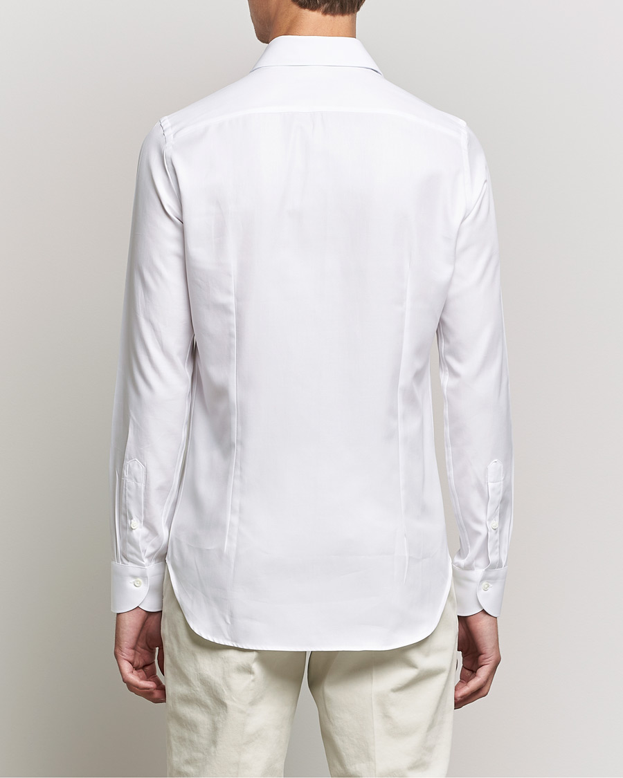 Heren | Overhemden | Canali | Slim Fit Cotton Shirt White