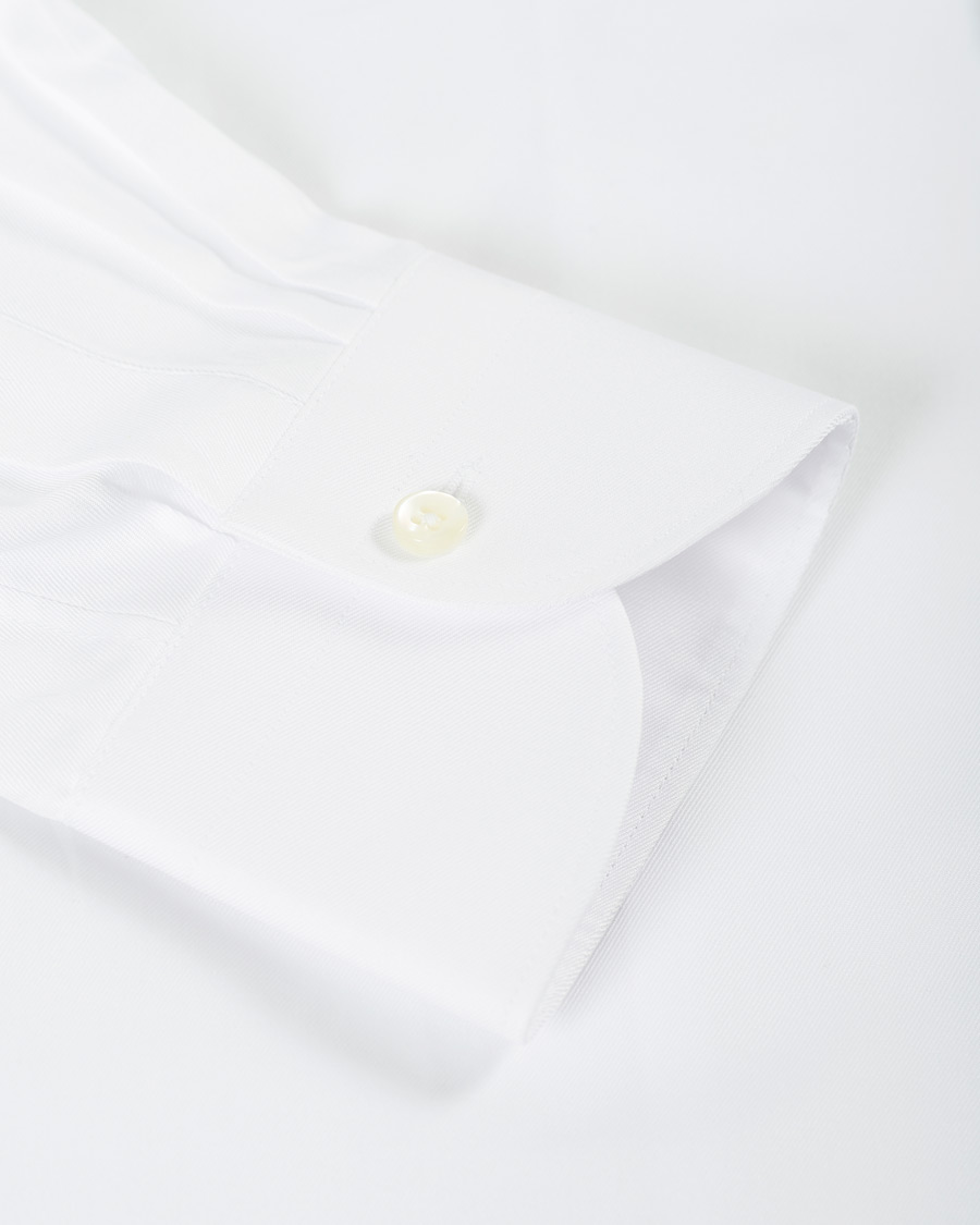 Heren | Overhemden | Canali | Slim Fit Cotton Shirt White