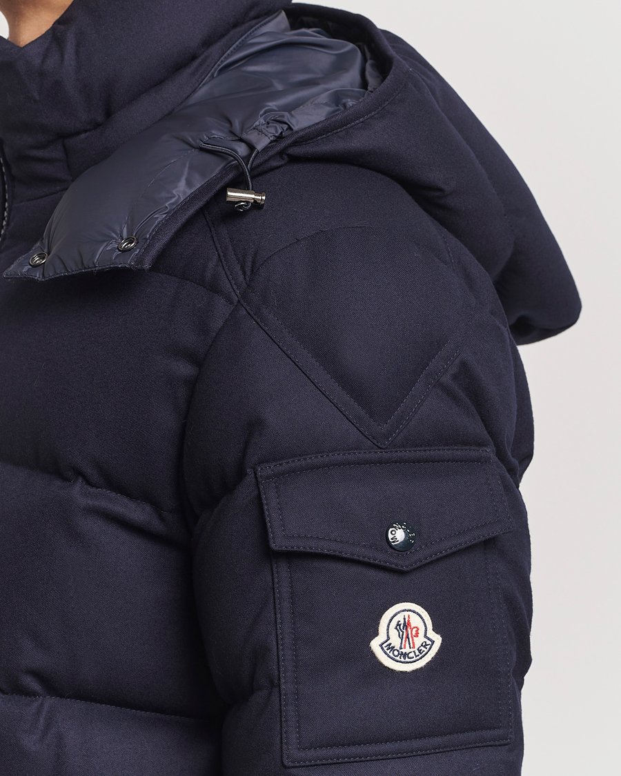 Heren | Jassen | Moncler | Montgenevre Flannel Down Jacket Navy