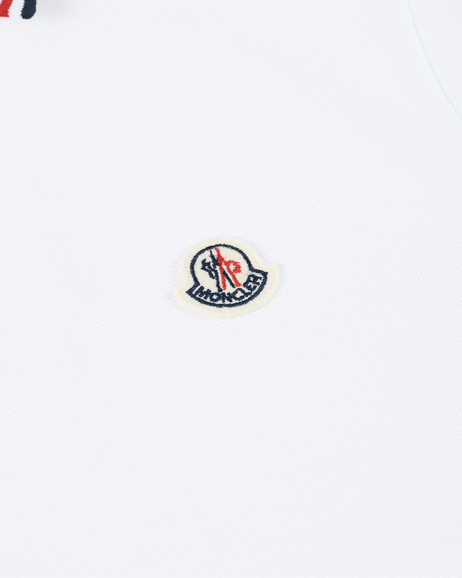 Heren | Polo's | Moncler | Logo Tipped Polo White