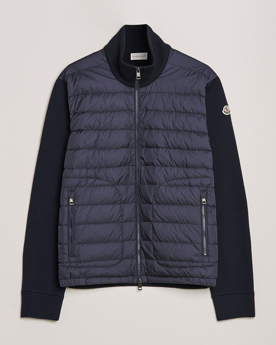 Heren | Jassen | Moncler | Hybrid Zip Cardigan Navy