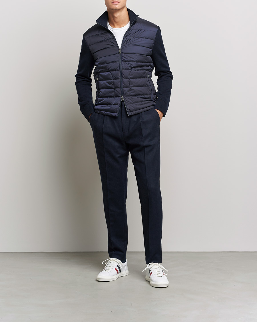 Heren | Jassen | Moncler | Hybrid Zip Cardigan Navy
