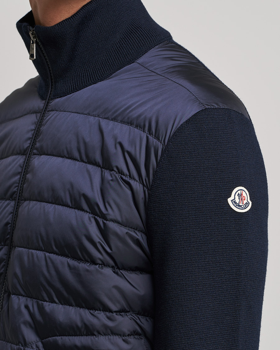 Heren | Jassen | Moncler | Hybrid Zip Cardigan Navy
