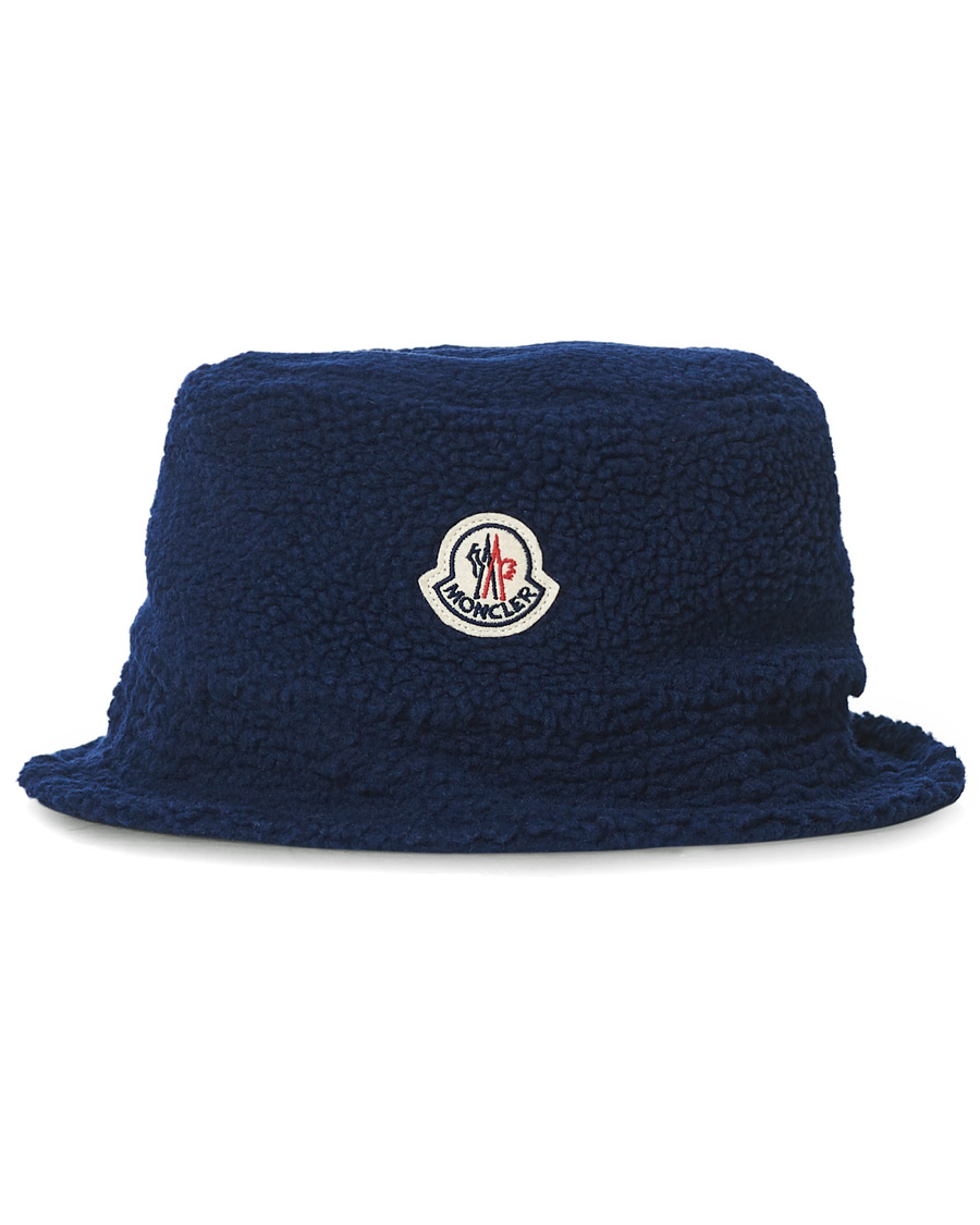 Heren | Moncler Teddy Bucket Hat Dark Blue | Moncler | Teddy Bucket Hat Dark Blue