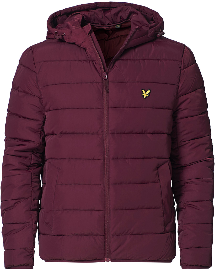 Heren | Jassen | Lyle & Scott | Lightweight Puffer Jacket Burgundy