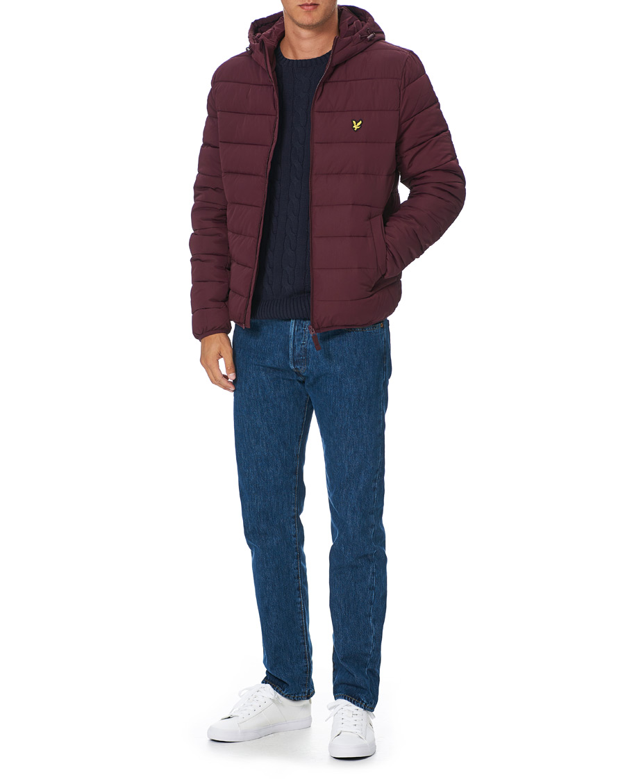 Heren | Jassen | Lyle & Scott | Lightweight Puffer Jacket Burgundy