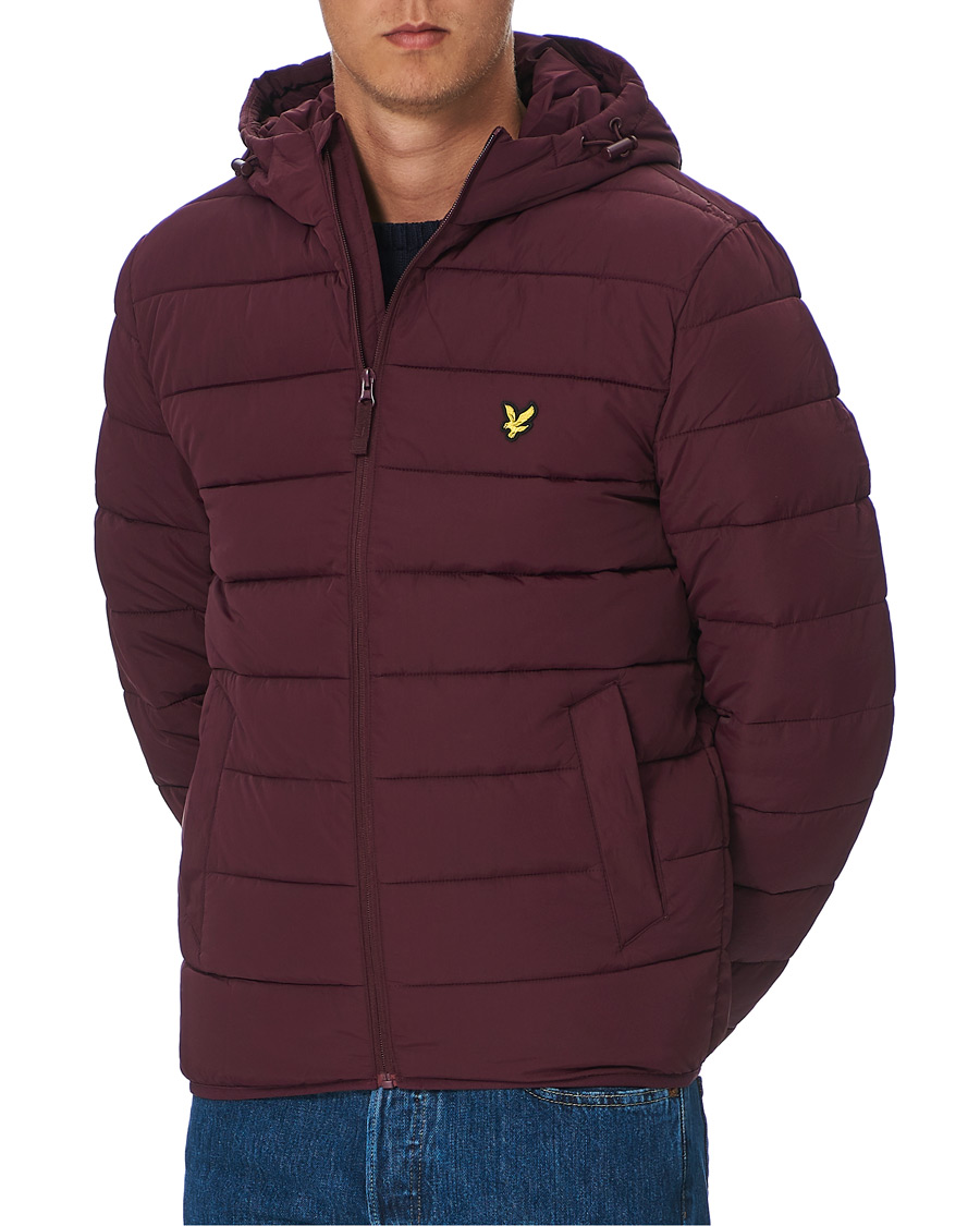 Heren | Jassen | Lyle & Scott | Lightweight Puffer Jacket Burgundy
