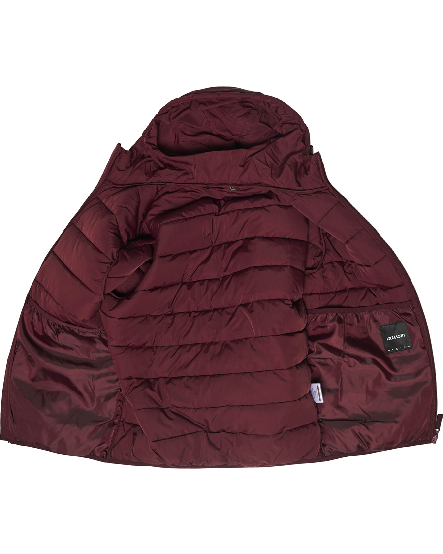 Heren | Jassen | Lyle & Scott | Lightweight Puffer Jacket Burgundy