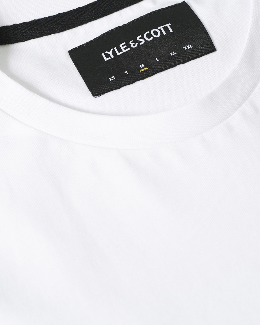 Heren | T-shirts | Lyle & Scott | Organic Cotton Contrast Pocket Tee White/Jet Black