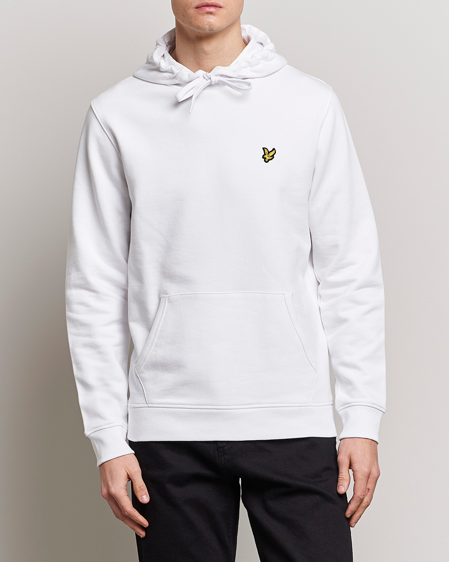 Heren | Sale | Lyle & Scott | Pullover Organic Cotton Pullover Hoodie White