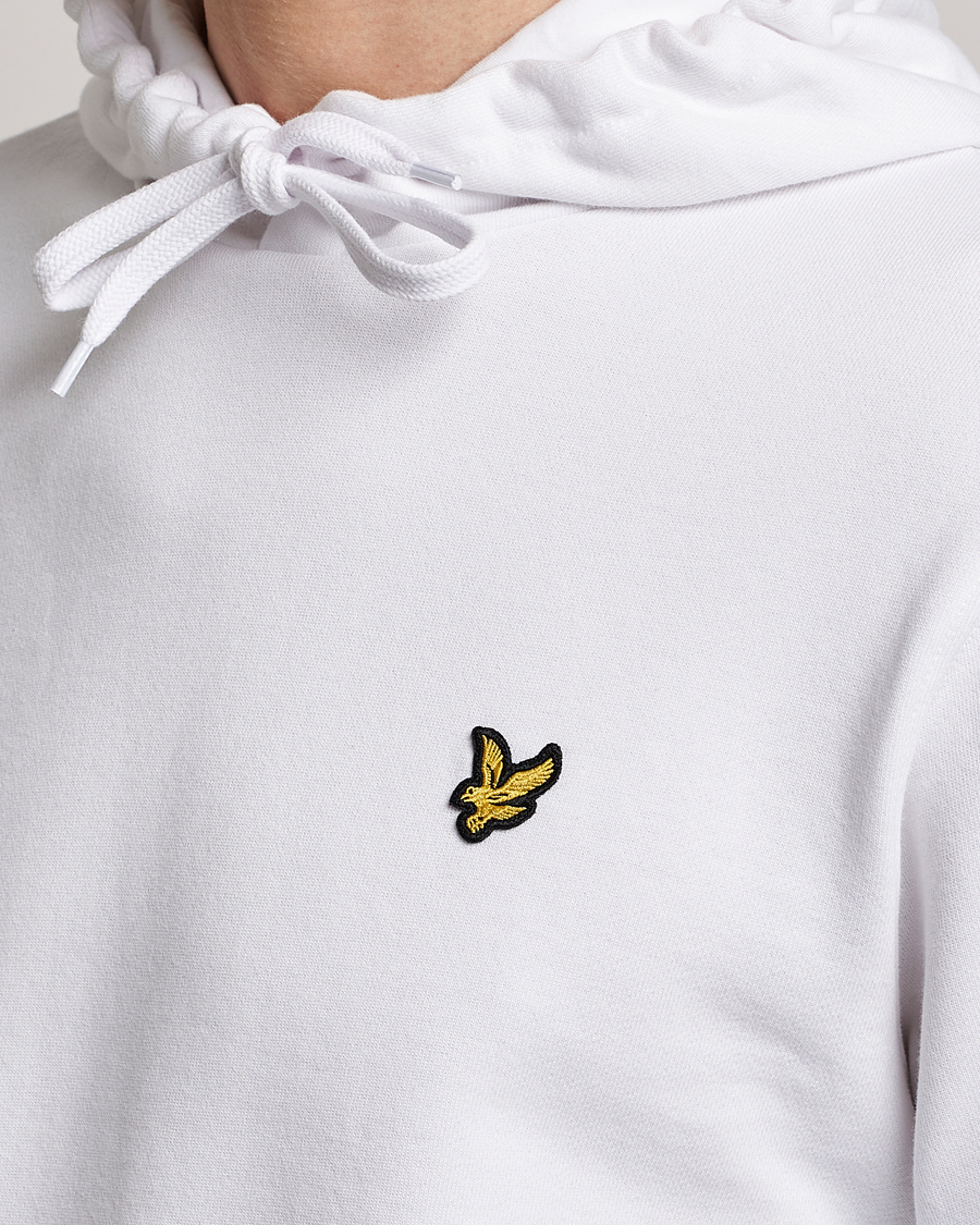 Heren | Truien | Lyle & Scott | Pullover Organic Cotton Pullover Hoodie White