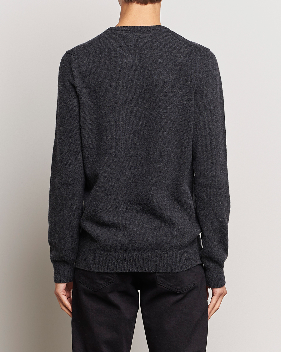 Heren | Truien | Lyle & Scott | Lambswool Crew Neck Pullover Charcoal Marl