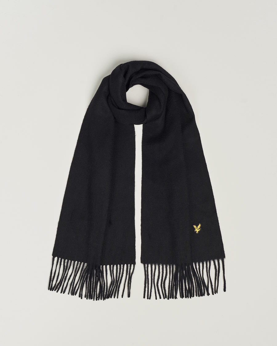Heren | Lyle & Scott Lambswool Scarf True Black | Lyle & Scott | Lambswool Scarf True Black