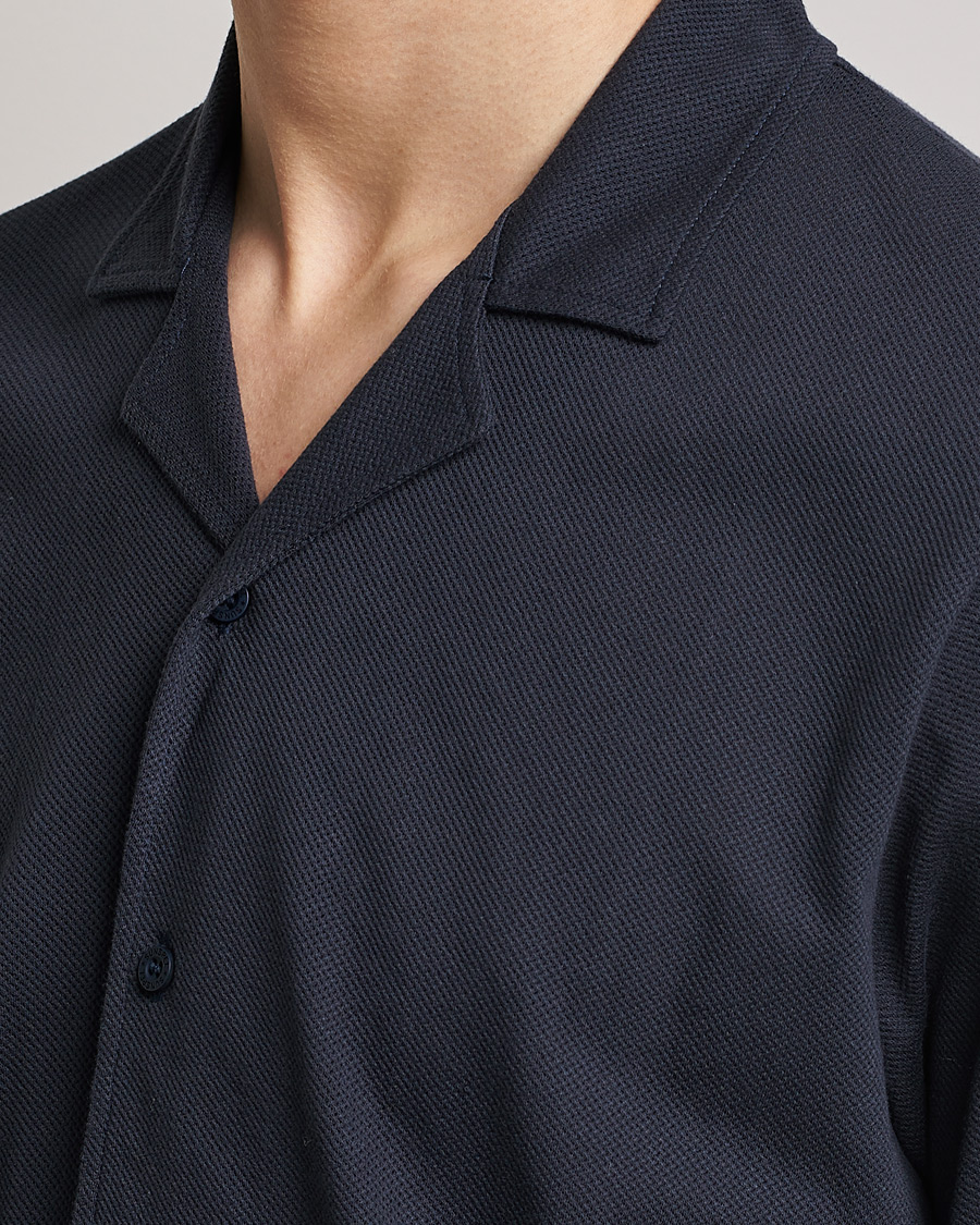 Heren | Overhemden | Sunspel | Riviera Resort Shirt Navy