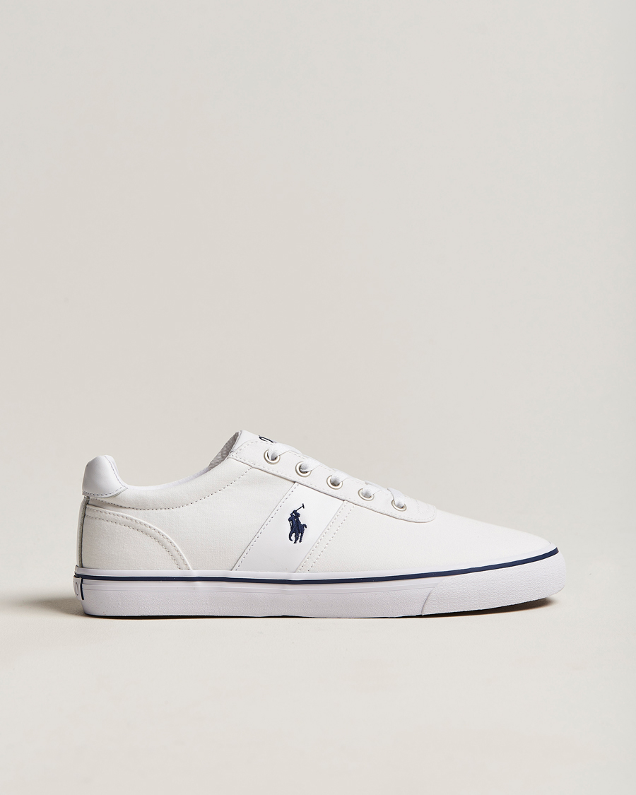 Heren | Polo Ralph Lauren Hanford Canvas Sneaker White/Navy | Polo Ralph Lauren | Hanford Canvas Sneaker White/Navy
