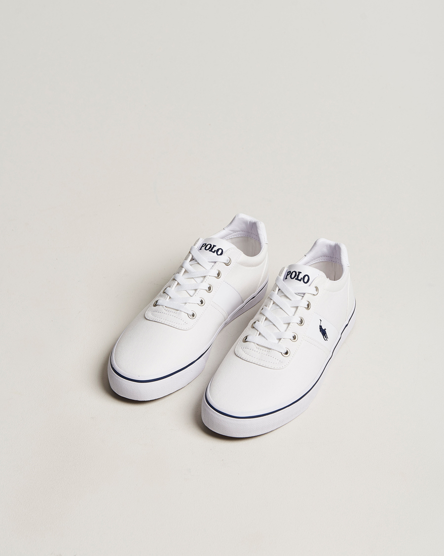 Heren | Polo Ralph Lauren Hanford Canvas Sneaker White/Navy | Polo Ralph Lauren | Hanford Canvas Sneaker White/Navy