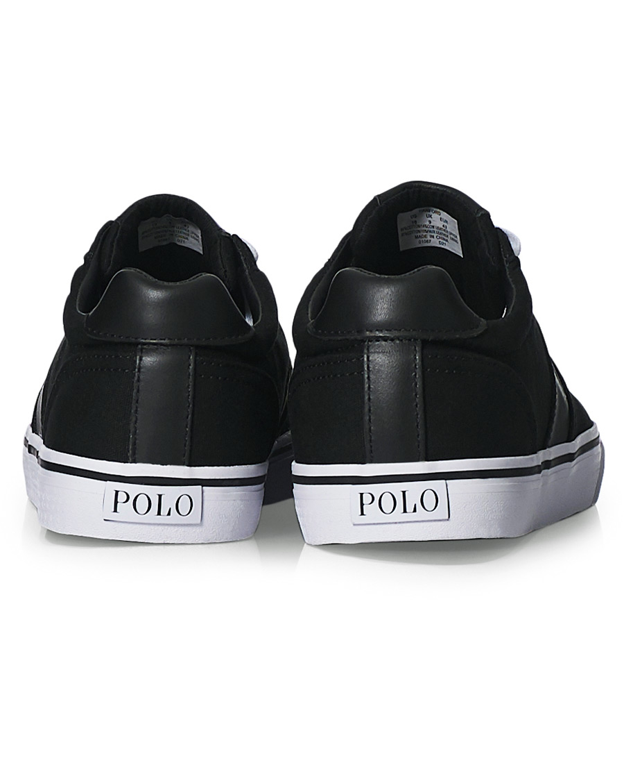 Heren | Polo Ralph Lauren Hanford Canvas Sneaker Black | Polo Ralph Lauren | Hanford Canvas Sneaker Black