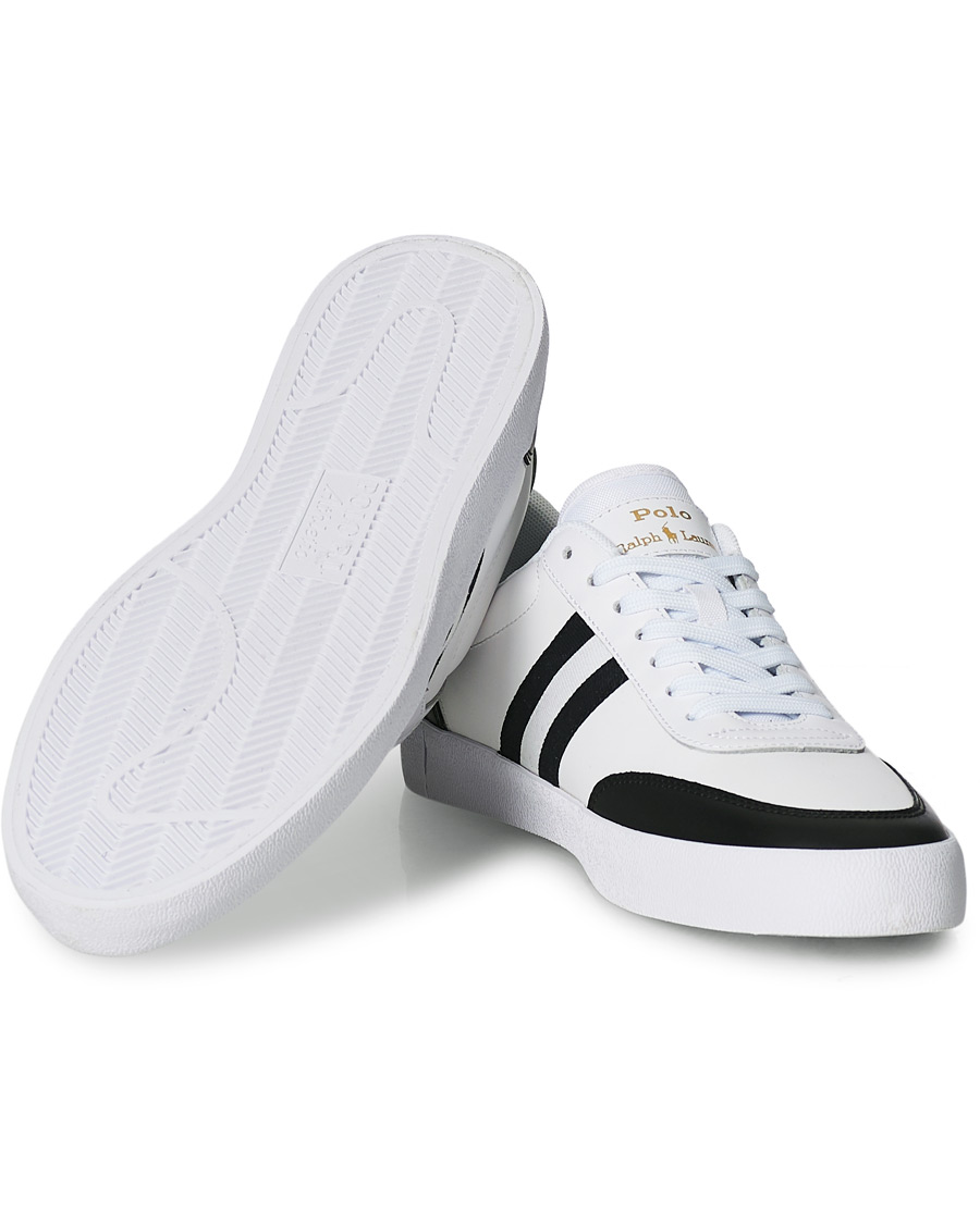 Heren | Polo Ralph Lauren Court Vulc Sneaker White/Black | Polo Ralph Lauren | Court Vulc Sneaker White/Black
