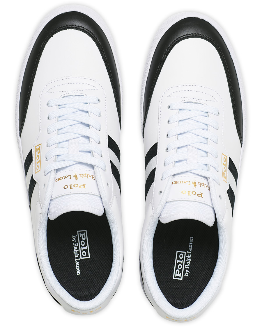 Heren | Polo Ralph Lauren Court Vulc Sneaker White/Black | Polo Ralph Lauren | Court Vulc Sneaker White/Black