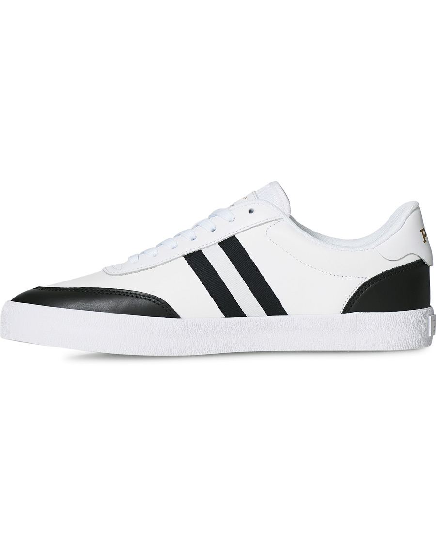 Heren | Polo Ralph Lauren Court Vulc Sneaker White/Black | Polo Ralph Lauren | Court Vulc Sneaker White/Black