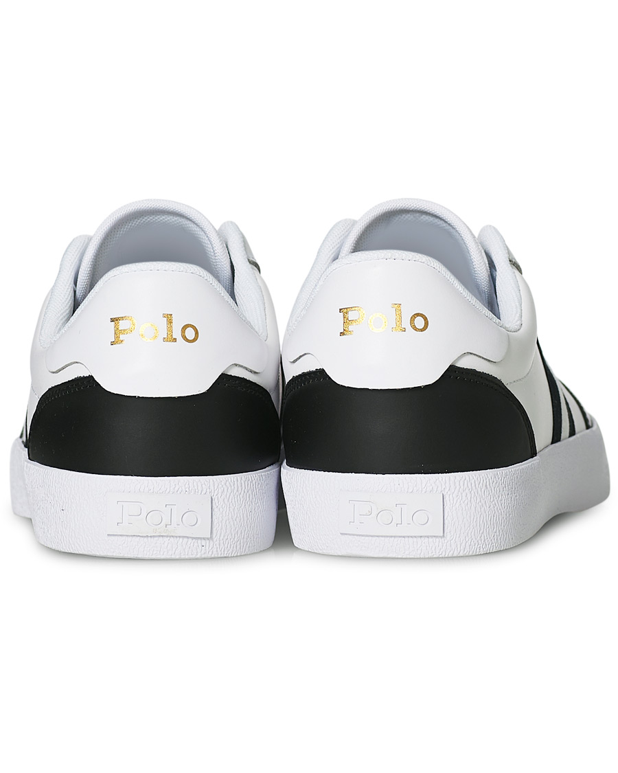 Heren | Polo Ralph Lauren Court Vulc Sneaker White/Black | Polo Ralph Lauren | Court Vulc Sneaker White/Black