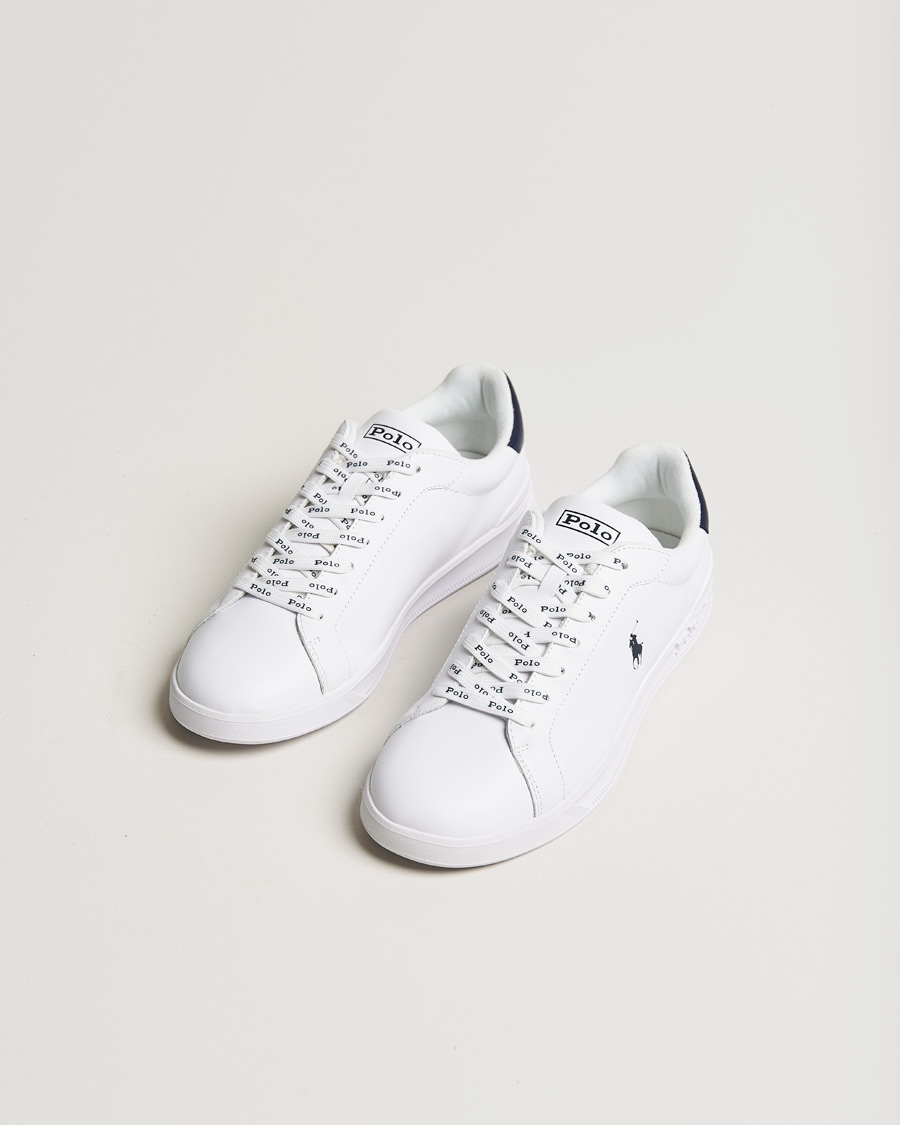 Heren | Sneakers | Polo Ralph Lauren | Heritage Court Sneaker White/Newport Navy
