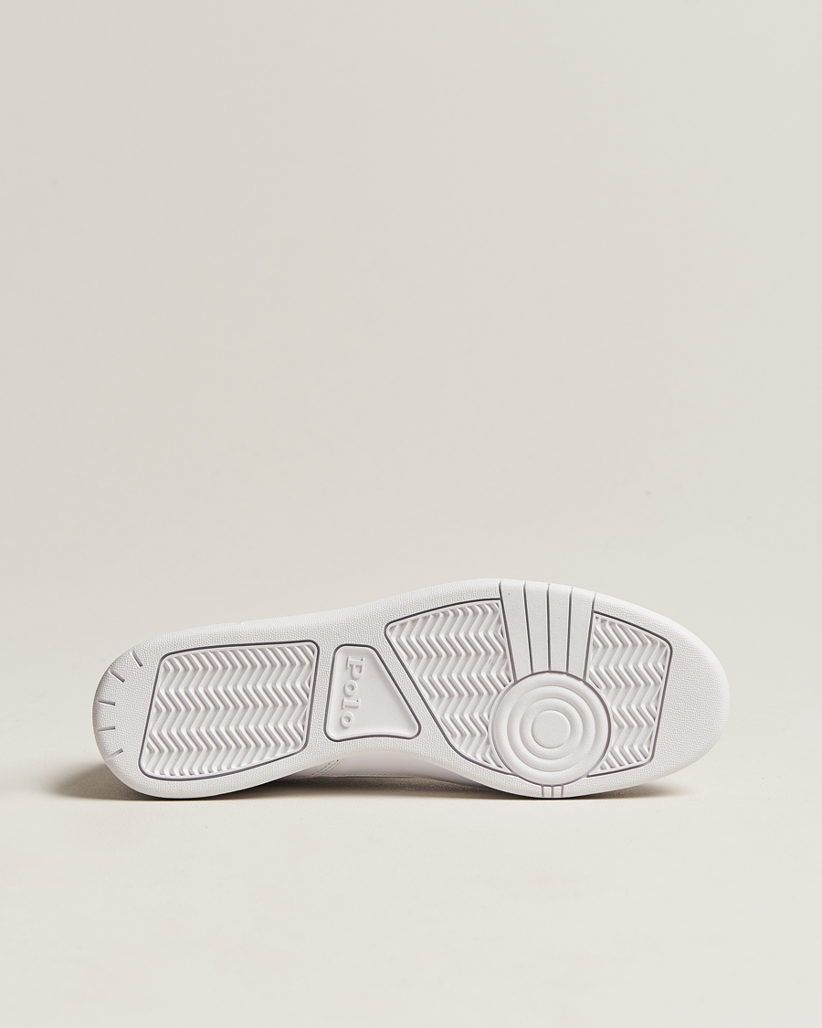 Heren | Polo Ralph Lauren Court Luxury Leather Sneaker White | Polo Ralph Lauren | Court Luxury Leather Sneaker White