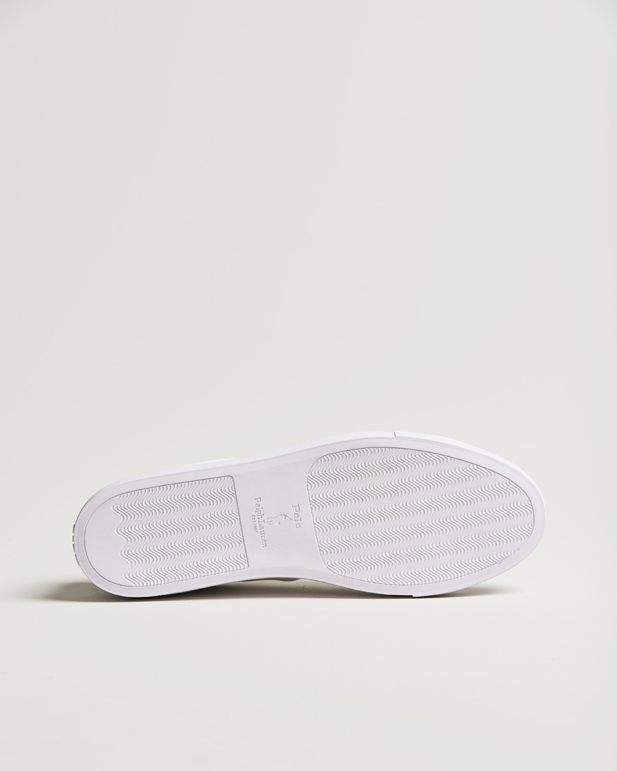Heren | Polo Ralph Lauren Jermain II Sneaker Black Heel White | Polo Ralph Lauren | Jermain II Sneaker Black Heel White