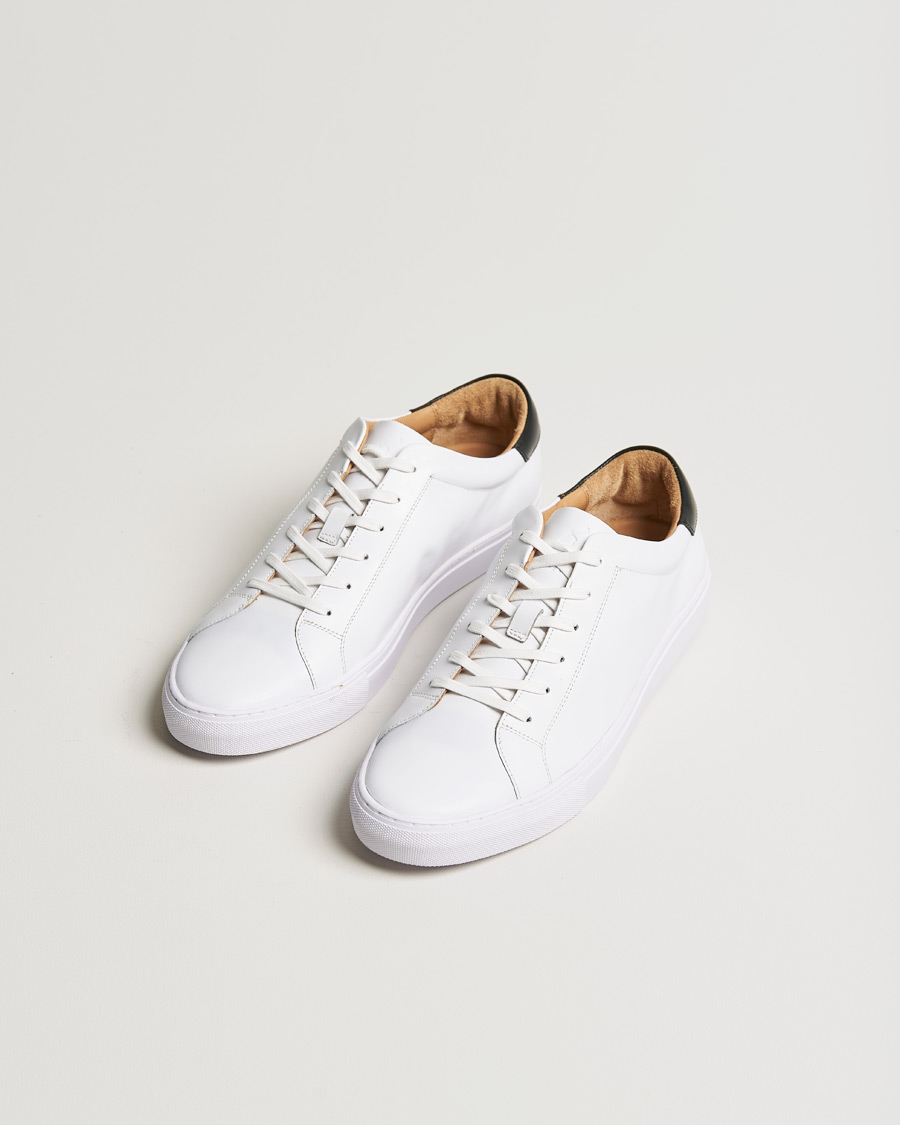 Heren | Polo Ralph Lauren Jermain II Sneaker Black Heel White | Polo Ralph Lauren | Jermain II Sneaker Black Heel White