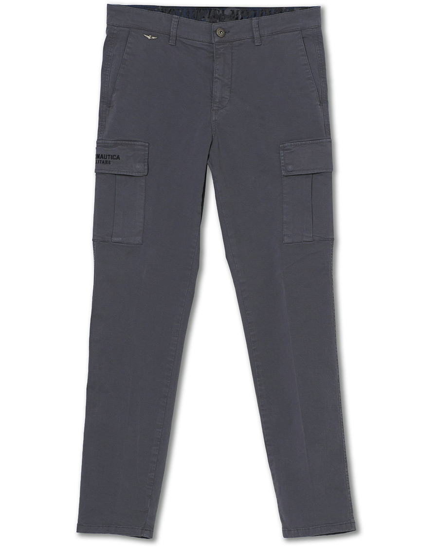 Heren | Broeken | Aeronautica Militare | Cargo Trousers Grigio Medio