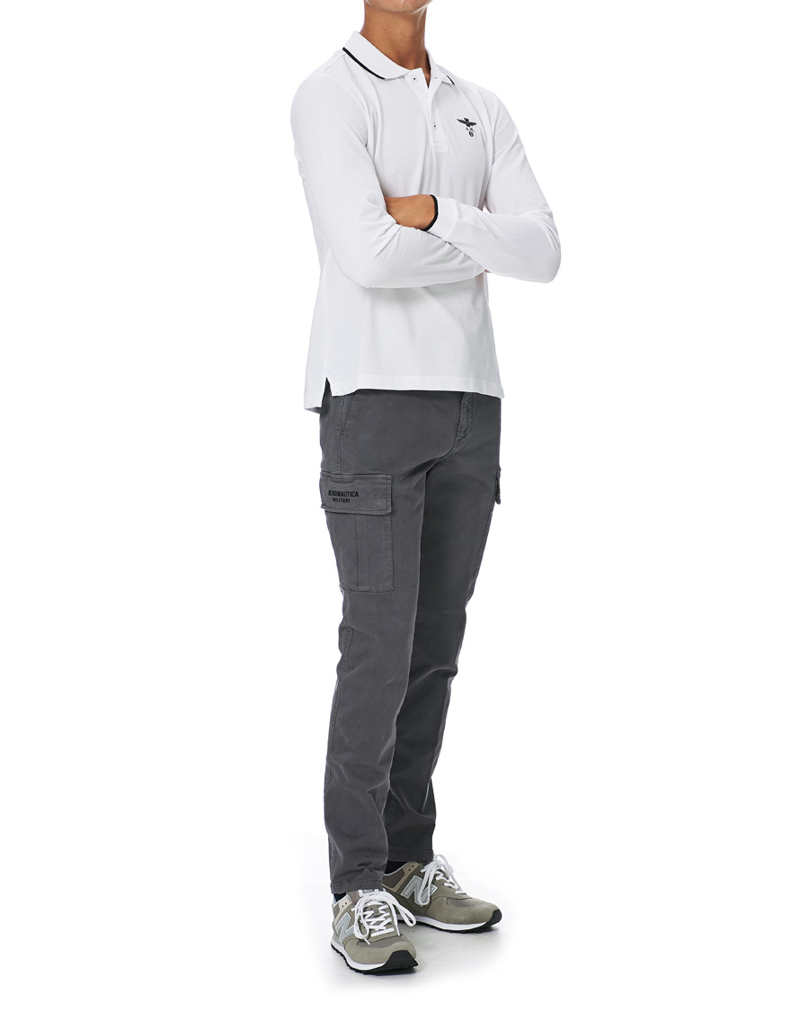 Heren | Broeken | Aeronautica Militare | Cargo Trousers Grigio Medio