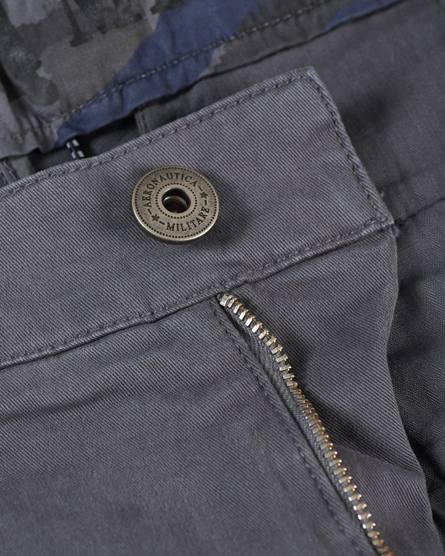 Heren | Broeken | Aeronautica Militare | Cargo Trousers Grigio Medio