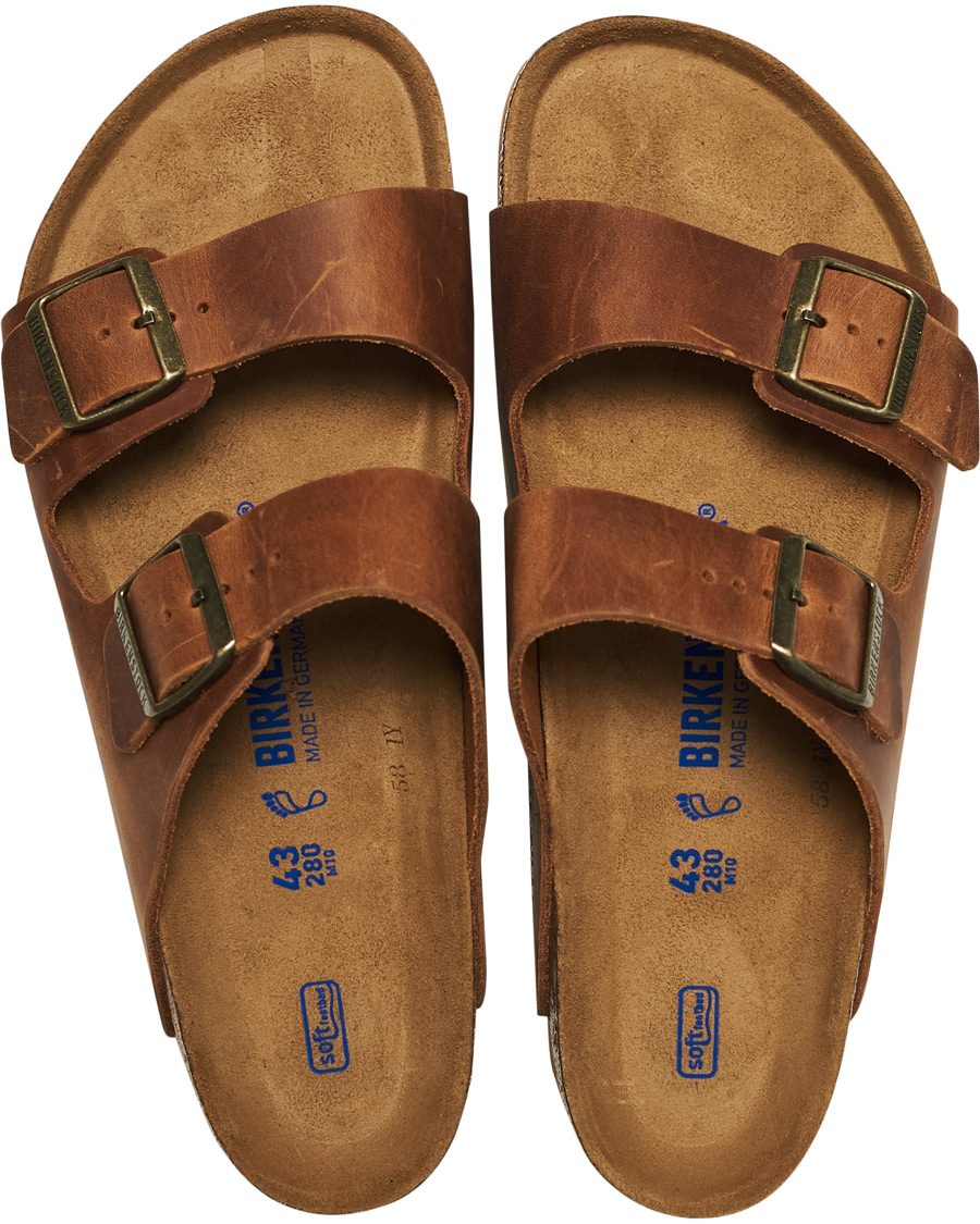 Heren | BIRKENSTOCK Arizona Soft Footbed Cognac Oiled Leather | BIRKENSTOCK | Arizona Soft Footbed Cognac Oiled Leather