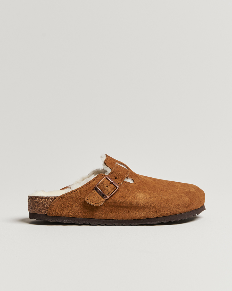 Heren | BIRKENSTOCK Boston Shearling Mink Suede | BIRKENSTOCK | Boston Shearling Mink Suede