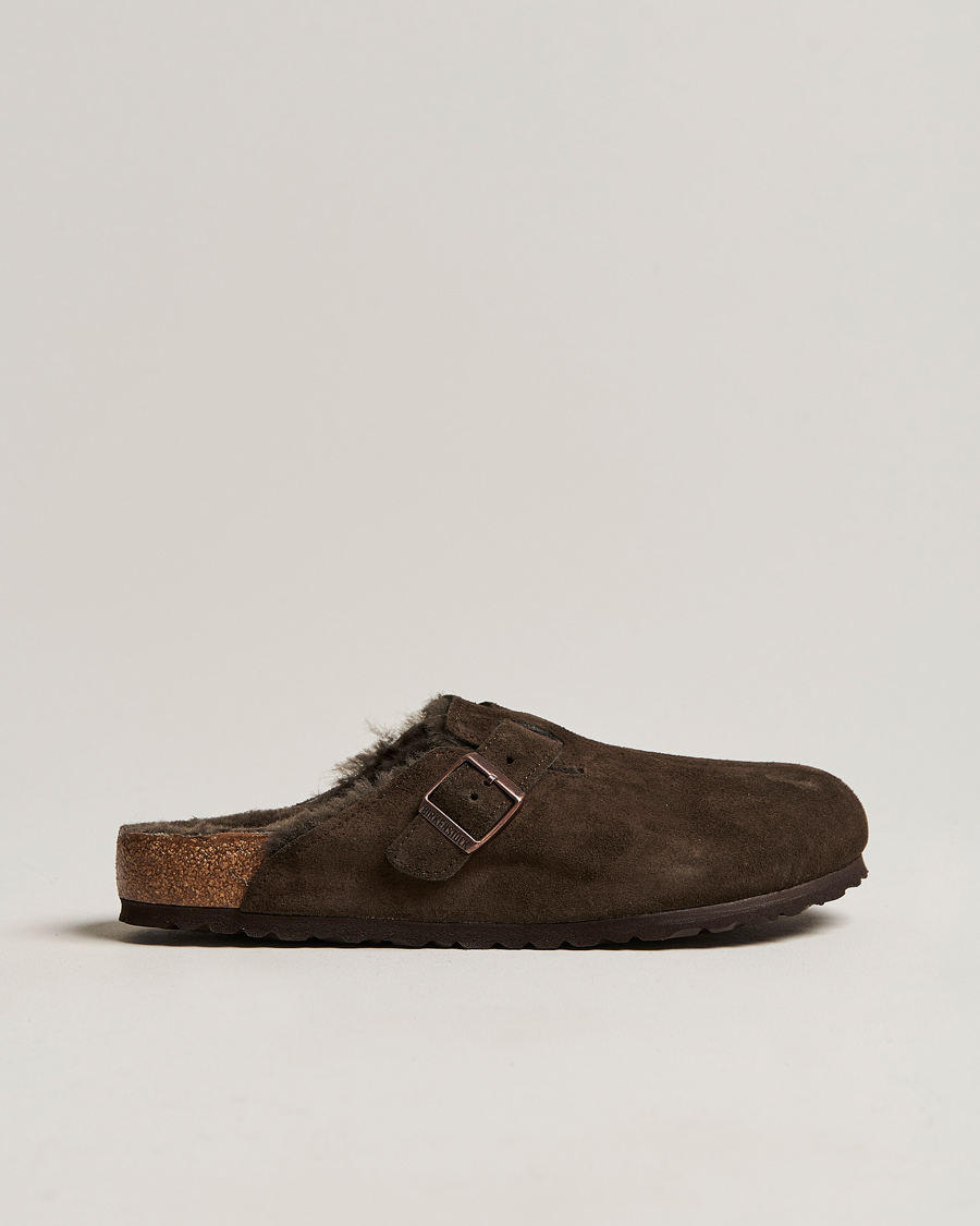 Heren | BIRKENSTOCK Boston Shearling Mocca Suede 40 | BIRKENSTOCK | Boston Shearling Mocca Suede 40