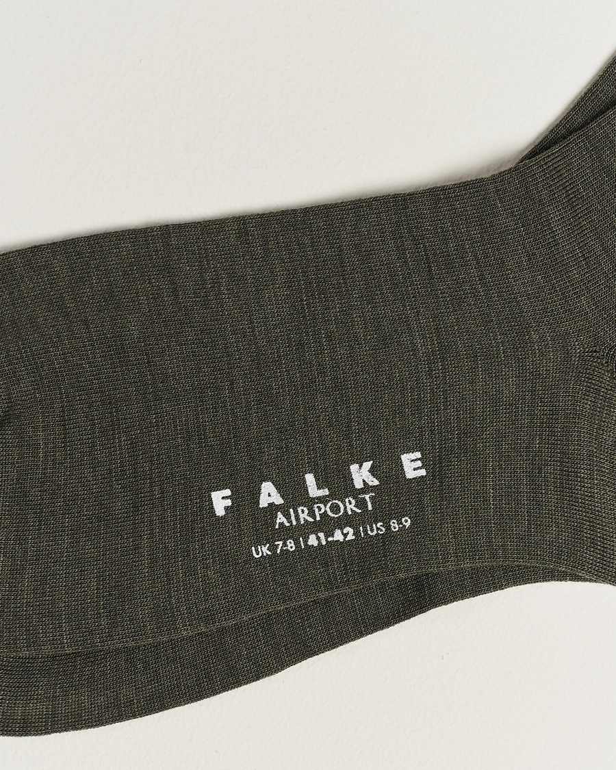 Heren |  | Falke | Airport Socks Green Melange