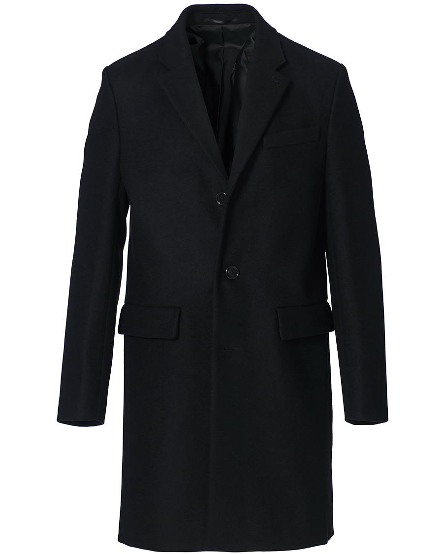 Heren | Jassen | Filippa K | Rhine Recycled Melton Wool Coat Black