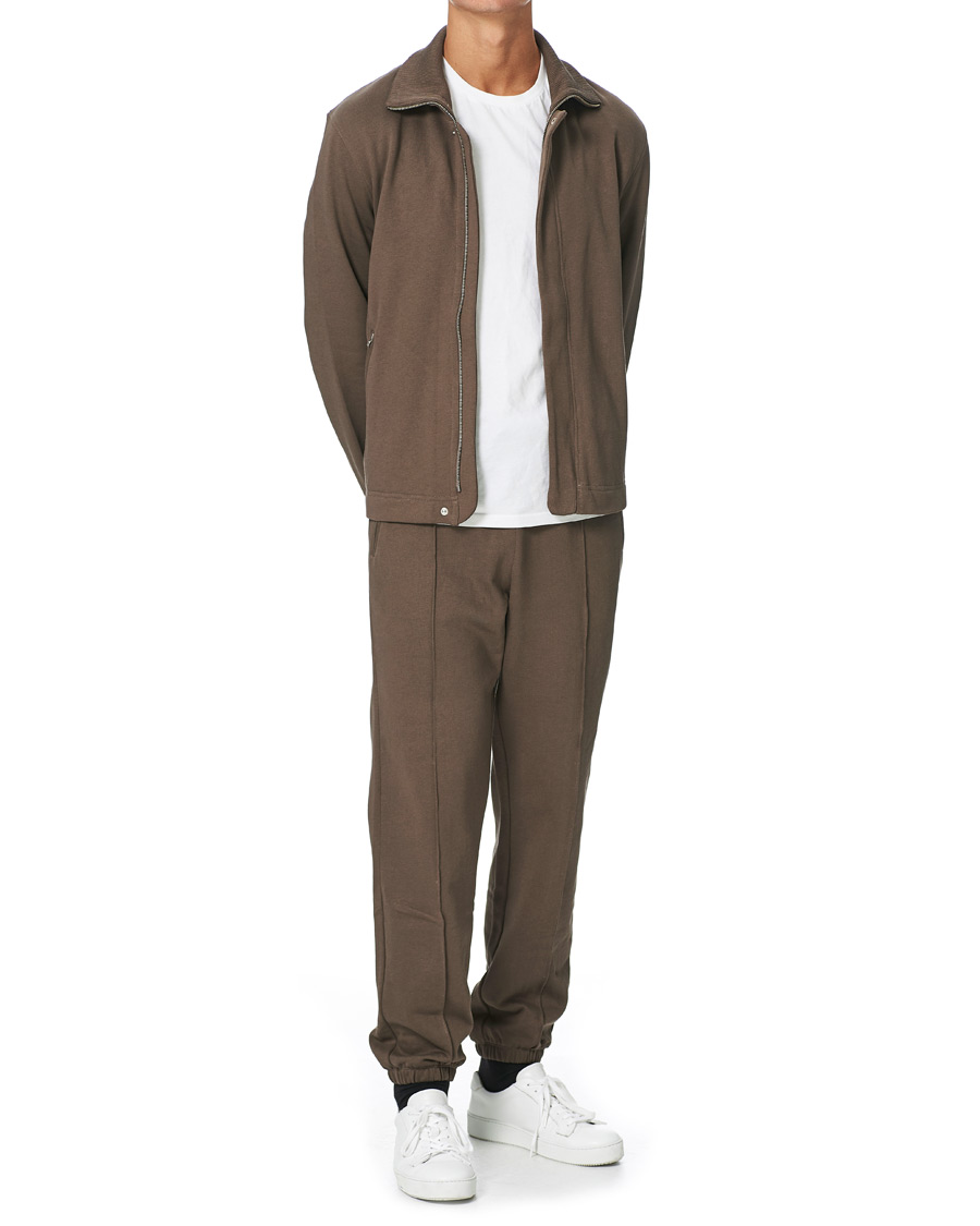 Heren | Broeken | Filippa K | Organic Cotton Jersey Track Pants Dark Taupe