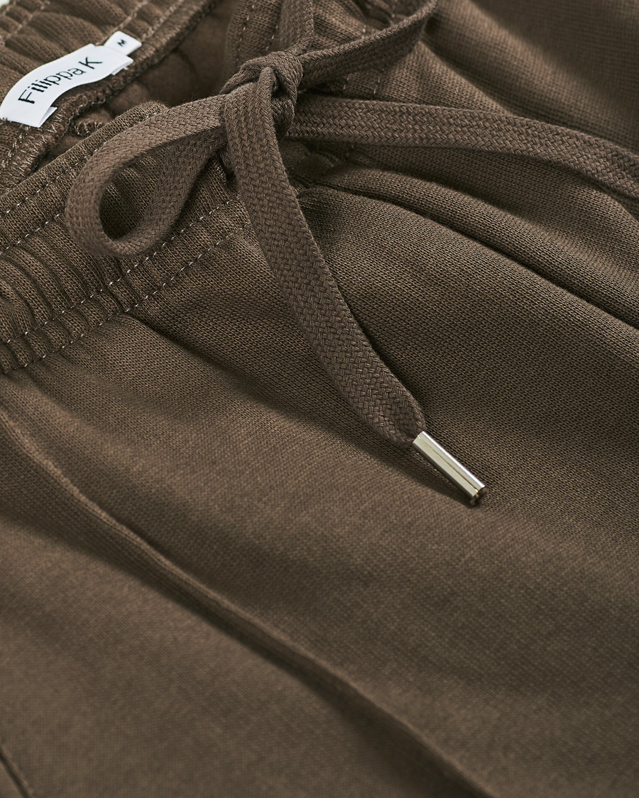Heren | Broeken | Filippa K | Organic Cotton Jersey Track Pants Dark Taupe