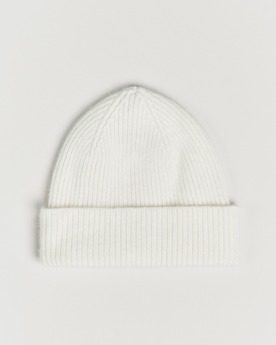Heren | Mutsen | Le Bonnet | Lambswool/Caregora Beanie Snow