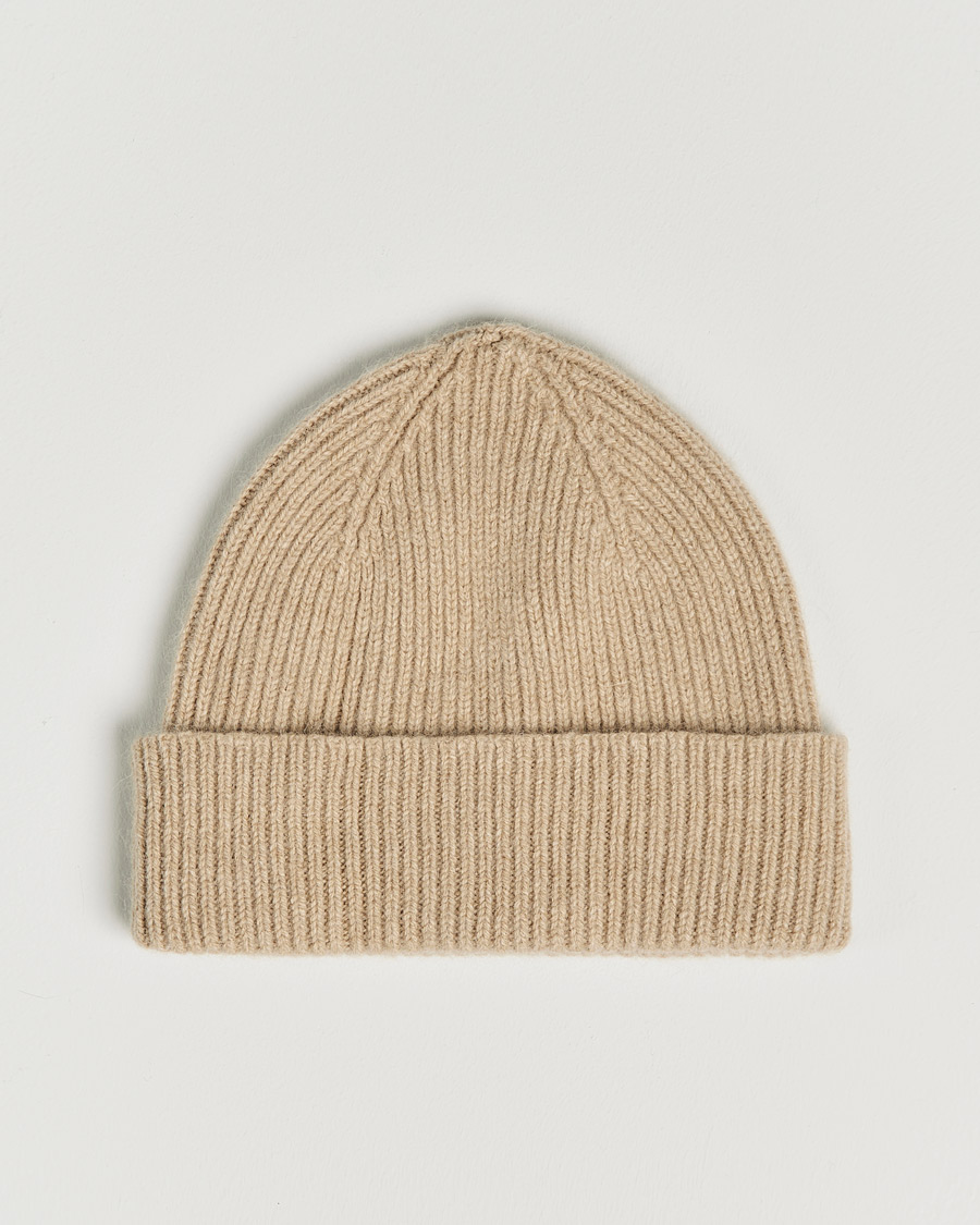 Heren | Mutsen | Le Bonnet | Lambswool/Caregora Beanie Sand