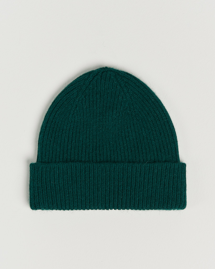 Heren | Mutsen | Le Bonnet | Lambswool/Caregora Beanie Moss