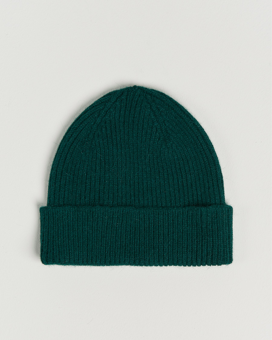 Heren | Le Bonnet Lambswool/Caregora Beanie Moss | Le Bonnet | Lambswool/Caregora Beanie Moss