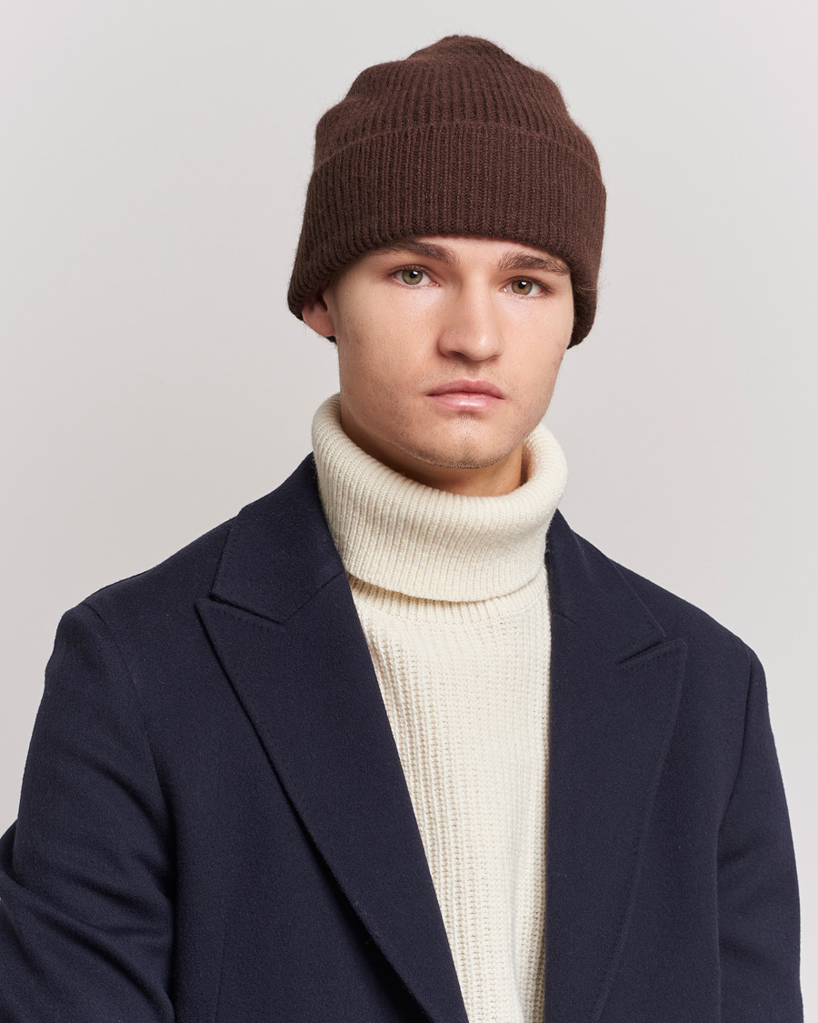 Heren | Le Bonnet Lambswool/Caregora Beanie Gingerbread | Le Bonnet | Lambswool/Caregora Beanie Gingerbread