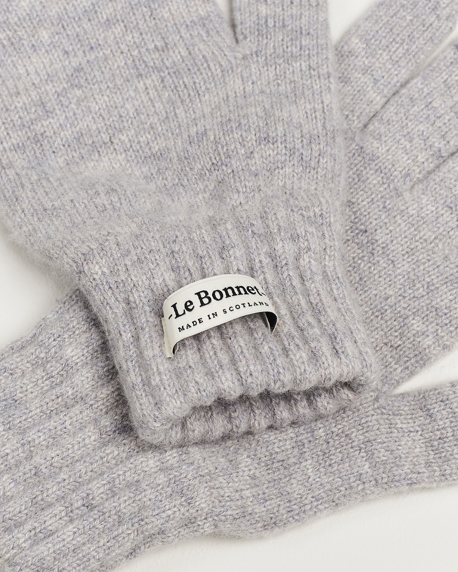 Heren | Oude productafbeeldingen | Le Bonnet | Merino Wool Gloves Smoke