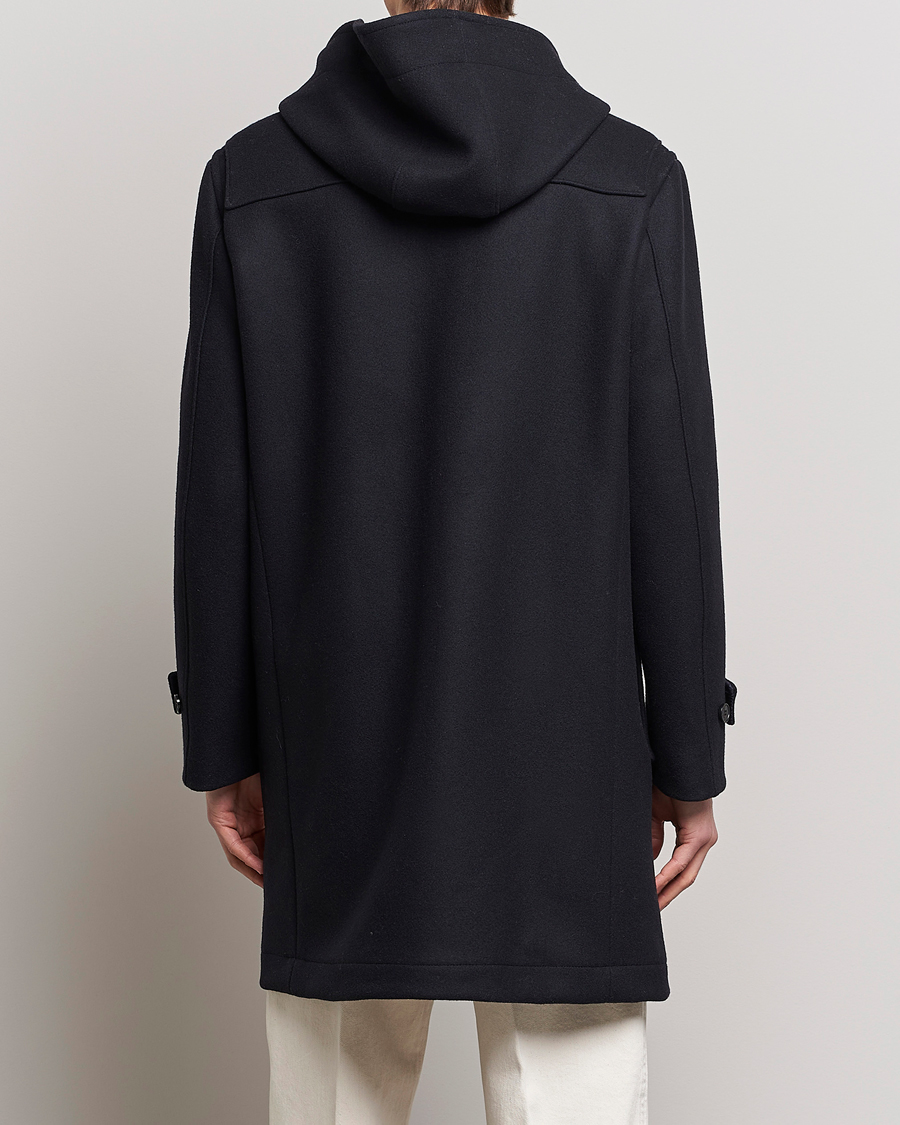 Heren | Jassen | Mackintosh | Weir Wool Hooded Duffle Navy