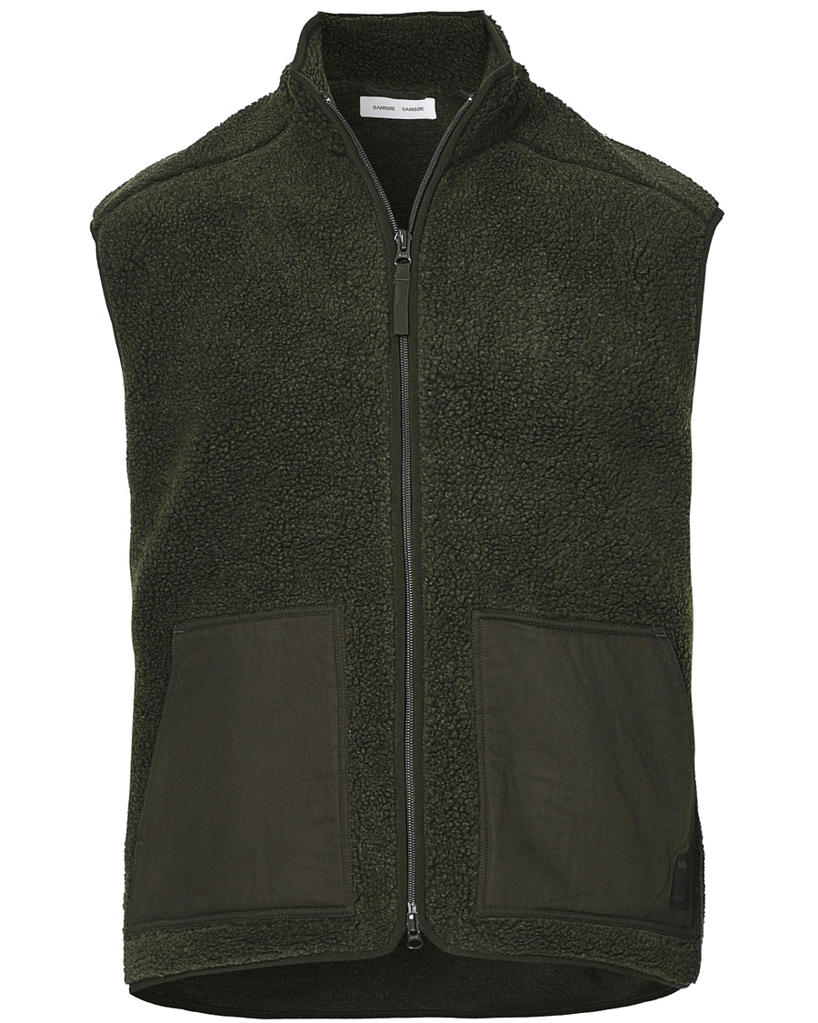 Heren | Truien | Samsøe Samsøe | Samsøe & Samsøe Tim Fleece Vest Deep Depths