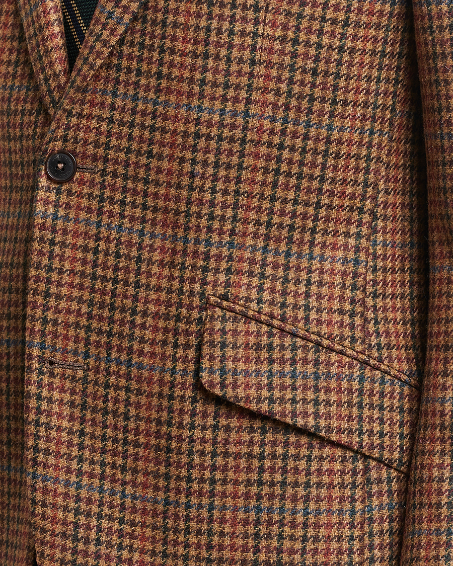 Heren | Blazers | Walker Slater | Edward Lambswool Houndstooth Blazer Tan