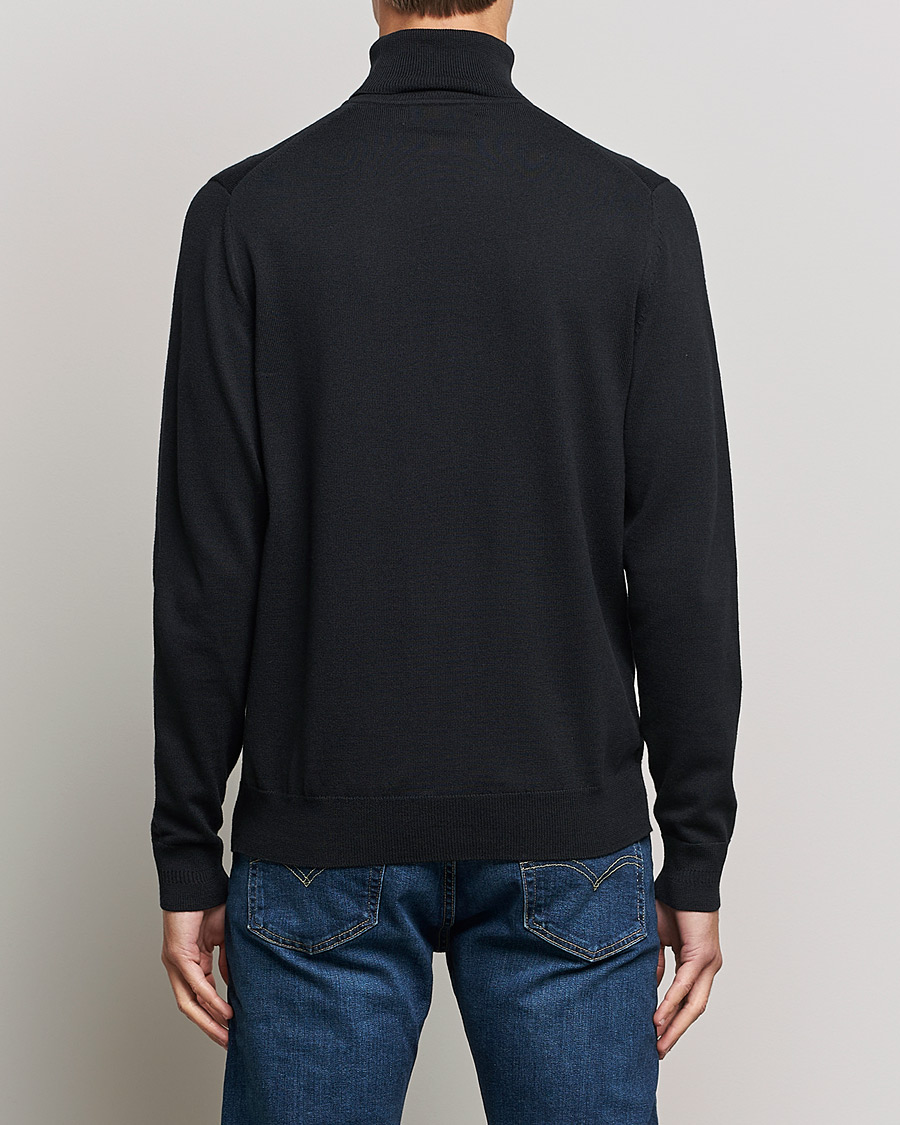 Heren | Truien | Fred Perry | Roll Neck Jumper Black