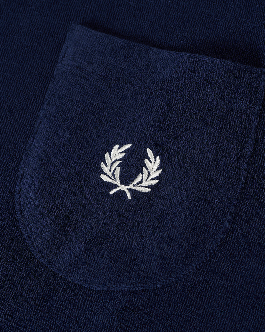Heren | Truien | Fred Perry | Reissues Towelling Jacket Carbon Blue